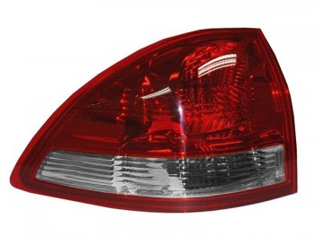 4 499 р. Левый фонарь (внешний/красно-белый) SAT Mitsubishi Pajero Sport 2 PB дорестайлинг (2008-2013)  с доставкой в г. Калуга. Увеличить фотографию 1