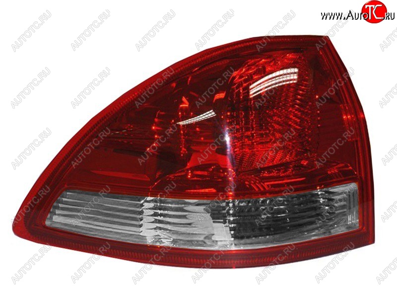 4 499 р. Левый фонарь (внешний/красно-белый) SAT  Mitsubishi Pajero Sport  2 PB (2008-2013)  с доставкой в г. Калуга