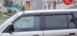 999 р. Комплект дефлекторов окон (ветровиков) 4 шт. Russtal Mitsubishi Pajero Sport 1 PA рестайлинг (2004-2008)  с доставкой в г. Калуга. Увеличить фотографию 1