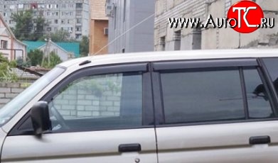 999 р. Комплект дефлекторов окон (ветровиков) 4 шт. Russtal Mitsubishi Pajero Sport 1 PA рестайлинг (2004-2008)  с доставкой в г. Калуга
