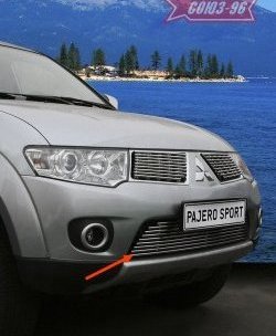 Декоративный элемент воздухозаборника Souz-96 (d10-9) Mitsubishi Pajero Sport 2 PB дорестайлинг (2008-2013)