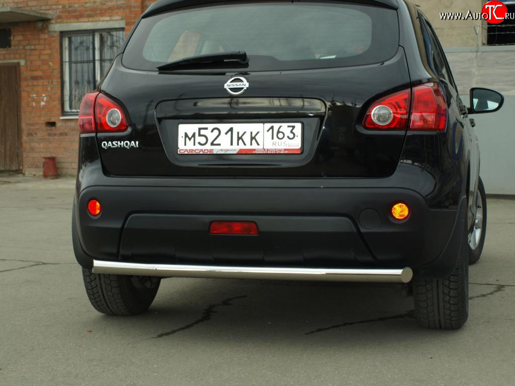 6 149 р. Защита заднего бампера 63,5 мм Nissan Qashqai 1 дорестайлинг (2007-2010)  с доставкой в г. Калуга