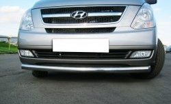 Одинарная защита переднего бампера Russtal 76 мм Hyundai Starex/Grand Starex/H1 2 TQ дорестайлинг (2007-2013)
