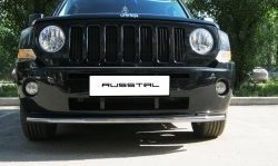 8 249 р. Одинарная защита переднего бампера Russtal 42 мм Jeep Liberty KJ дорестайлинг (2001-2004)  с доставкой в г. Калуга. Увеличить фотографию 2