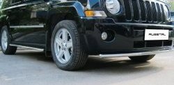 8 249 р. Одинарная защита переднего бампера Russtal 42 мм Jeep Liberty KJ дорестайлинг (2001-2004)  с доставкой в г. Калуга. Увеличить фотографию 3