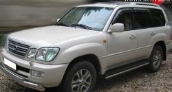 13 199 р. Защита порогов (Ø42 мм, нержавейка) SLITKOFF  Lexus LX470  J100 (1998-2002) дорестайлинг  с доставкой в г. Калуга. Увеличить фотографию 1