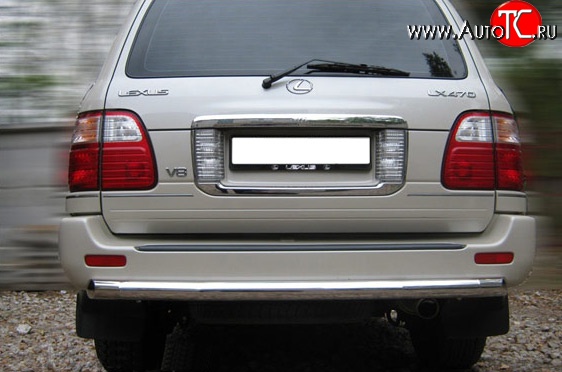 18 999 р. Защита заднего бампера (Ø63 мм, нержавейка) Russtal  Lexus LX  470 (1998-2007)  с доставкой в г. Калуга