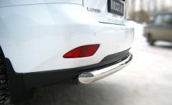 13 649 р. Защита заднего бампера (Ø76 мм, нержавейка) Russtal  Lexus RX ( 350,  450H,  270) (2008-2012)  с доставкой в г. Калуга. Увеличить фотографию 2