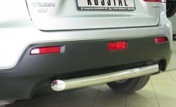 15 999 р. Защита заднего бампера (Ø63 мм, нержавейка) Russtal Mitsubishi ASX дорестайлинг (2010-2012)  с доставкой в г. Калуга. Увеличить фотографию 1