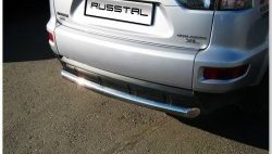 17 649 р. Защита заднего бампера (Ø76 мм, нержавейка) Russtal  Mitsubishi Outlander  XL (2010-2013)  с доставкой в г. Калуга. Увеличить фотографию 5