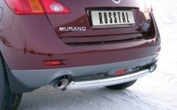 13 549 р. Защита заднего бампера (Ø63 мм, нержавейка) Russtal  Nissan Murano  2 Z51 (2008-2011)  с доставкой в г. Калуга. Увеличить фотографию 1