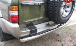 15 999 р. Защита заднего бампера (Ø76 мм, нержавейка) Russtal  Nissan Patrol  5 (1997-2004)  с доставкой в г. Калуга. Увеличить фотографию 3