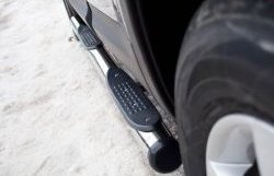 19 799 р. Защита порогов Russtal из трубы d76 мм с пластиковыми вставками для ног  Nissan Qashqai  1 (2010-2013) (Защита порогов с со скосами на торцах (вариант 1))  с доставкой в г. Калуга. Увеличить фотографию 5
