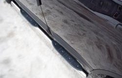 19 799 р. Защита порогов Russtal из трубы d76 мм с пластиковыми вставками для ног  Nissan Qashqai  1 (2010-2013) (Защита порогов с со скосами на торцах (вариант 1))  с доставкой в г. Калуга. Увеличить фотографию 8