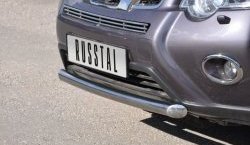 9 699 р. Одинарная защита переднего бампера Russtal диаметром 63 мм Nissan X-trail 2 T31 рестайлинг (2010-2015)  с доставкой в г. Калуга. Увеличить фотографию 2