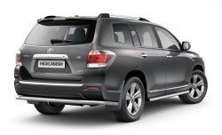 5 899 р. Защита заднего бампера Petroil Tuning 63 мм Toyota Highlander XU40 дорестайлинг (2007-2010)  с доставкой в г. Калуга. Увеличить фотографию 1