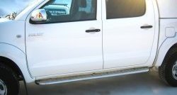 13 999 р. Широкая защита порогов Russtal  Toyota Hilux ( AN10,AN20,  AN20,AN30) (2008-2016)  с доставкой в г. Калуга. Увеличить фотографию 2