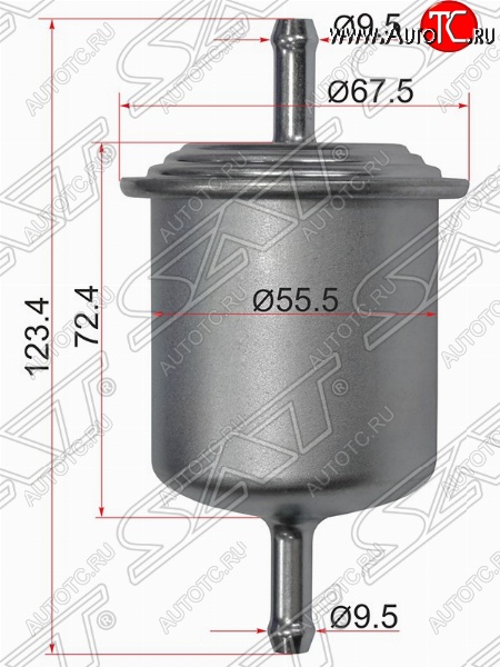259 р. Топливный фильтр SAT Nissan 100NX (1990-1996)  с доставкой в г. Калуга