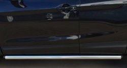 15 299 р. Защита порогов из круглой трубы диаметром 63 мм Russtal  Nissan Qashqai  2 (2013-2019) (Защита порогов с со скосами на торцах (вариант 1))  с доставкой в г. Калуга. Увеличить фотографию 6