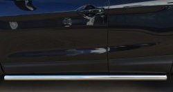 15 299 р. Защита порогов из круглой трубы диаметром 63 мм Russtal  Nissan Qashqai  2 (2013-2019) (Защита порогов с со скосами на торцах (вариант 1))  с доставкой в г. Калуга. Увеличить фотографию 9