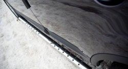 19 799 р. Защита порогов с круглыми вставками для ног из овальной трубы диаметром 75x42 мм Russtal Nissan Qashqai +2 1 J10 рестайлинг (2010-2014)  с доставкой в г. Калуга. Увеличить фотографию 1