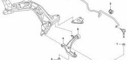 799 р. Полиуретановый сайлентблок нижнего рычага передней подвески (передний) Точка Опоры Nissan Almera седан N16 дорестайлинг (2000-2003)  с доставкой в г. Калуга. Увеличить фотографию 2