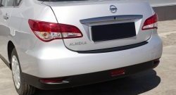 1 159 р. Накладка на задний бампер RA Nissan Almera седан G15 (2012-2019)  с доставкой в г. Калуга. Увеличить фотографию 1
