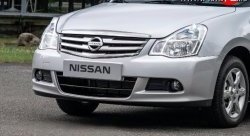 Передний бампер с правой заглушкой под крюк Стандартный Nissan (Нисан) Almera (Альмера)  седан (2012-2019) седан G15  (Окрашенный)