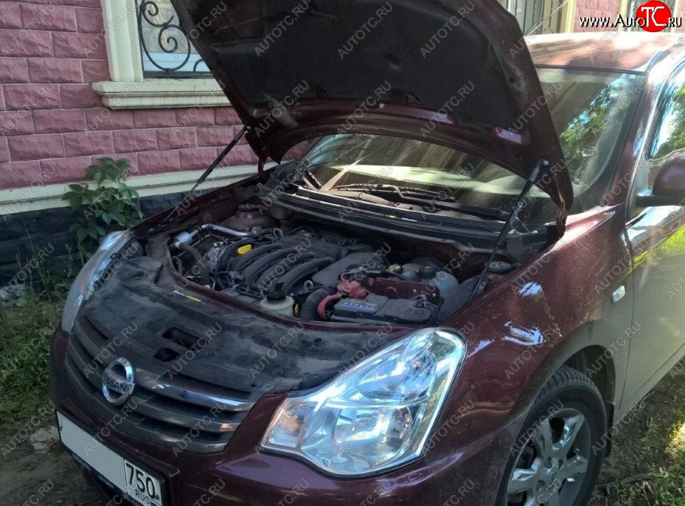 2 199 р. Газовые упоры капота Berkut Nissan Almera седан G15 (2012-2019)  с доставкой в г. Калуга