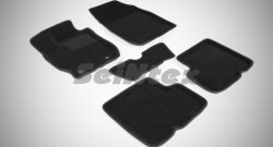 Износостойкие коврики в салон 3D NISSAN ALMERA IV черные (компл) Nissan (Нисан) Almera (Альмера)  седан (2012-2019) седан G15