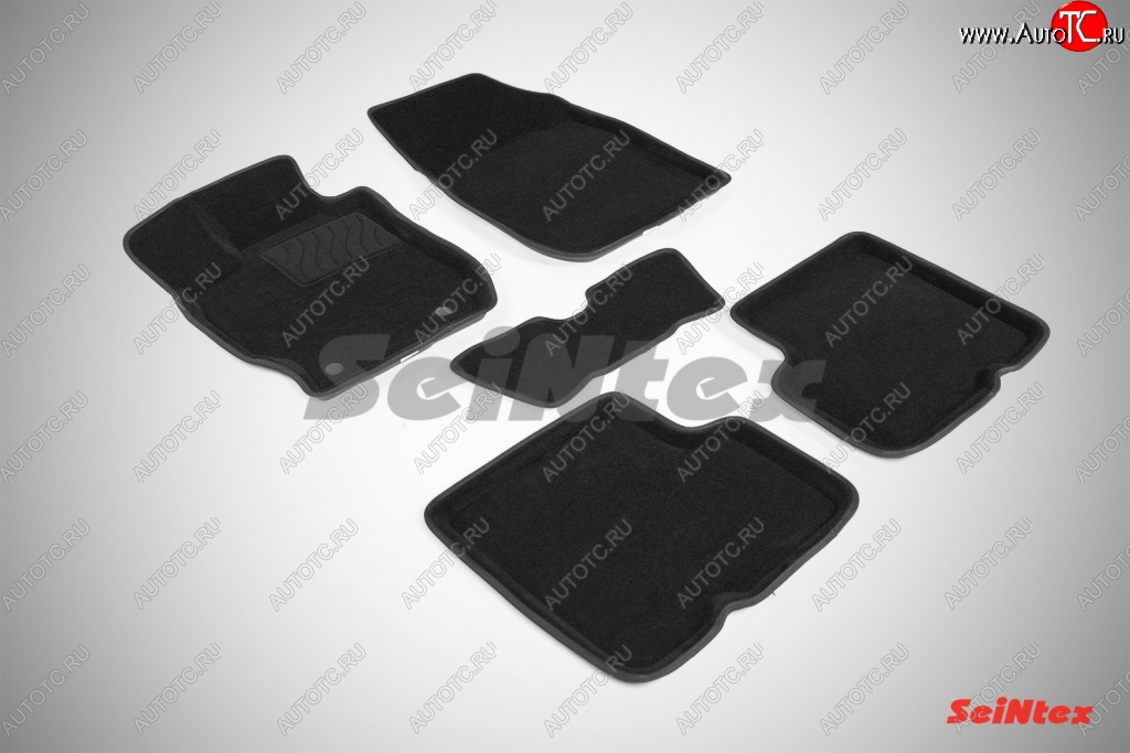 4 299 р. Износостойкие коврики в салон 3D NISSAN ALMERA IV черные (компл)  Nissan Almera  седан (2012-2019)  с доставкой в г. Калуга