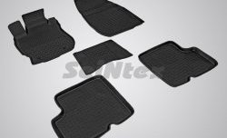 Износостойкие коврики в салон с высоким бортом SeiNtex Premium 4 шт. (резина) Nissan Almera седан G15 (2012-2019)
