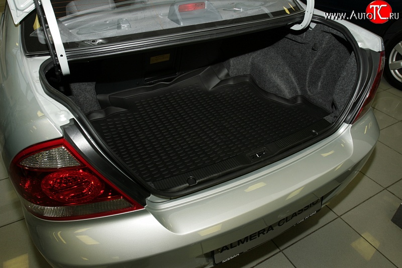 1 304 р. Коврик в багажник Element (полиуретан) Nissan Almera Classic седан B10 (2006-2013)  с доставкой в г. Калуга