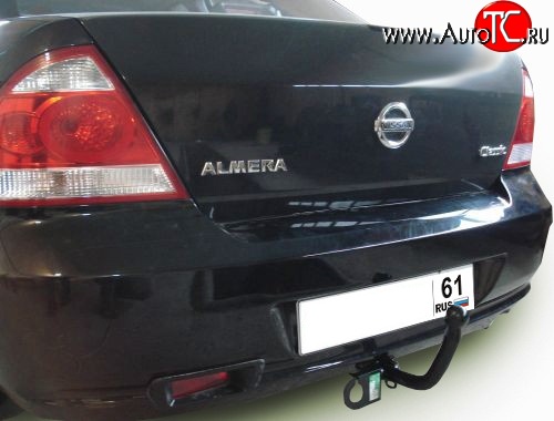 6 849 р. Фаркоп Лидер Плюс  Nissan Almera Classic  седан (2006-2013) (Без электропакета)  с доставкой в г. Калуга