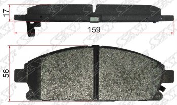 1 399 р. Колодки тормозные SAT (передние)  Nissan Bassara - X-trail  1 T30  с доставкой в г. Калуга. Увеличить фотографию 1