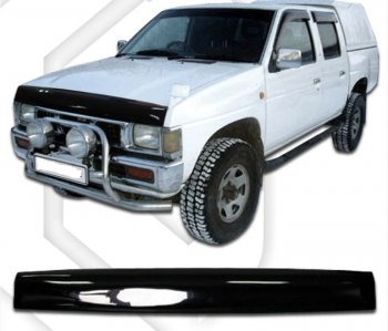 2 079 р. Дефлектор капота CA-Plastic  Nissan Datsun (1990-1995) (Classic черный, Без надписи)  с доставкой в г. Калуга. Увеличить фотографию 1