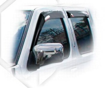 2 089 р. Дефлектора окон CA-Plastiс  Nissan Frontier  1 (2001-2005) (Classic полупрозрачный)  с доставкой в г. Калуга. Увеличить фотографию 1