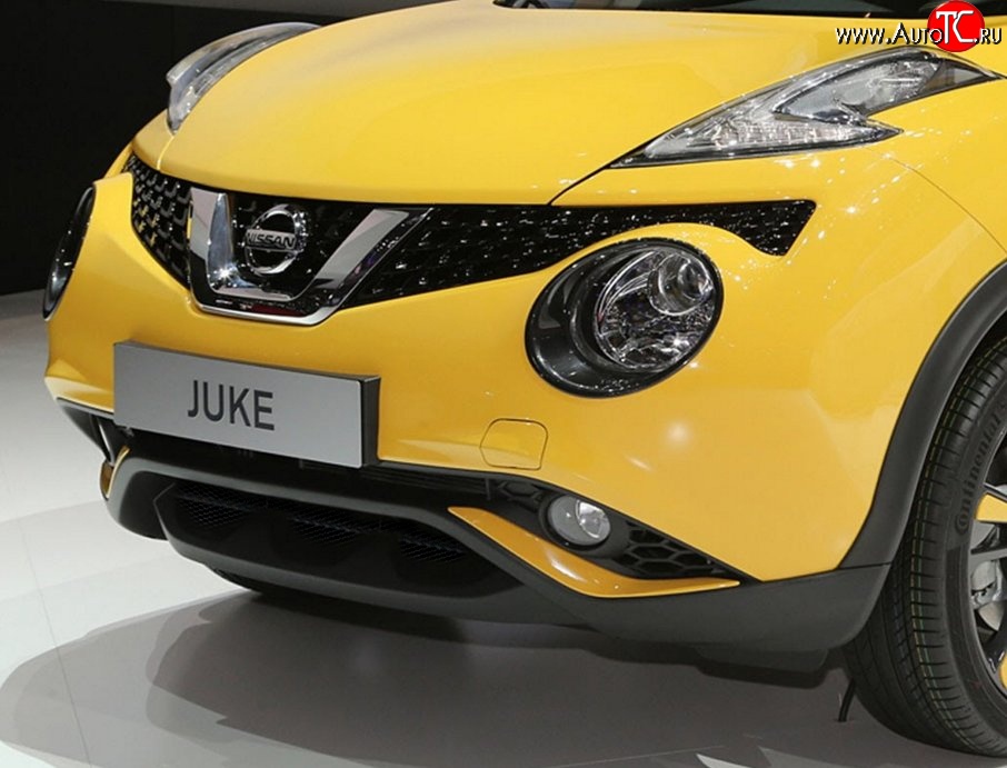 2 294 р. Сетка на бампер (рестайлинг) Novline Nissan Juke 1 YF15 дорестайлинг (2010-2014)  с доставкой в г. Калуга