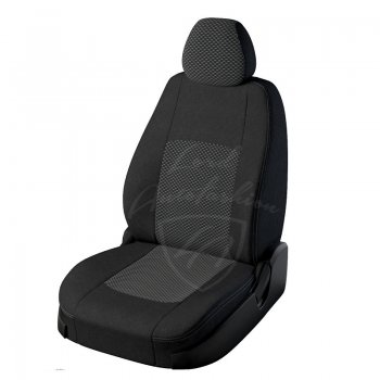 Чехлы для сидений Lord Autofashion Турин (жаккард) Nissan Juke 1 YF15 дорестайлинг (2010-2014)  (Черный, вставка Люкс-77)