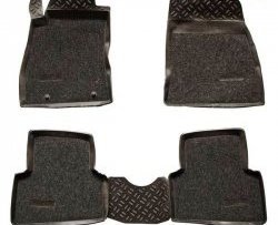 2 899 р. Комплект ковриков в салон Aileron 4 шт. (полиуретан, покрытие Soft)  Nissan Juke  1 YF15 (2010-2014)  с доставкой в г. Калуга. Увеличить фотографию 1