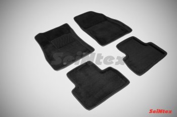 4 799 р. Комплект ковриков в салон 3D с текстильным покрытием Seintex  Nissan Juke  1 YF15 (2010-2014) (черный)  с доставкой в г. Калуга. Увеличить фотографию 1