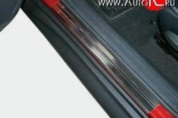 2 501 р. Комплект накладок на порожки автомобиля Novline Nissan Juke 1 YF15 дорестайлинг (2010-2014)  с доставкой в г. Калуга. Увеличить фотографию 1