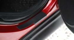2 199 р. Накладки порожков салона RA  Nissan Juke  1 YF15 (2010-2014) (Комплект (4 шт.))  с доставкой в г. Калуга. Увеличить фотографию 2