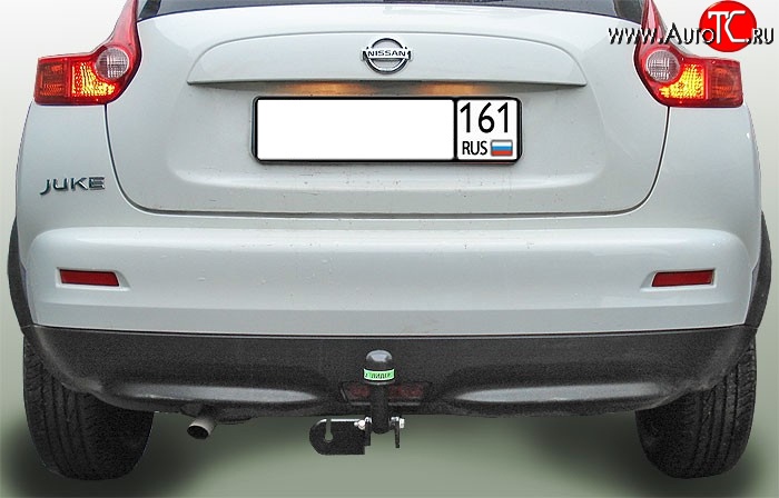 6 749 р. Фаркоп (2WD) Лидер Плюс  Nissan Juke  1 YF15 (2010-2014) (Без электропакета)  с доставкой в г. Калуга