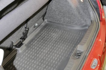 1 159 р. Коврик багажника Element (полиуретан)  Nissan Micra  3 (2002-2010) (Черный)  с доставкой в г. Калуга. Увеличить фотографию 2