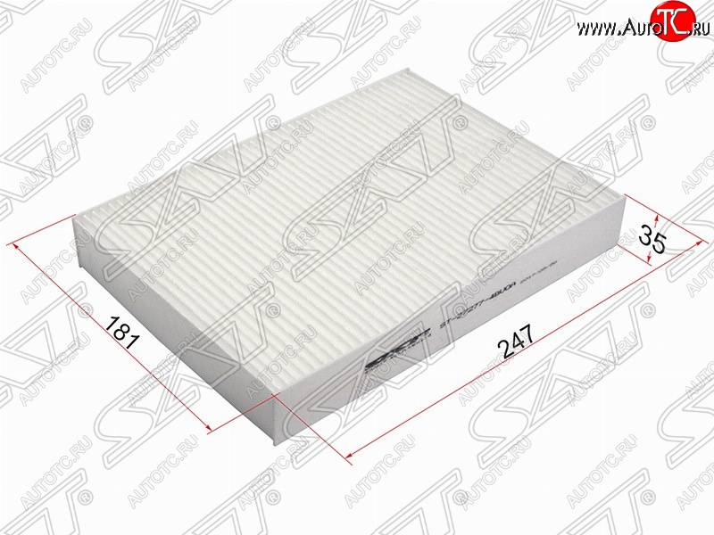 229 р. Фильтр салонный SAT (247х181х35 mm)  Nissan Micra  K13 (2010-2013), Nissan Qashqai  2 (2013-2019), Nissan X-trail  3 T32 (2017-2022), Renault Megane  универсал (2016-2024)  с доставкой в г. Калуга