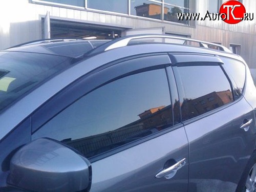 2 499 р. Дефлекторы окон (ветровики) Novline 4 шт Nissan Murano 2 Z51 дорестайлинг (2008-2011)  с доставкой в г. Калуга