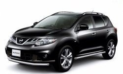 6 999 р. Одинарная защита переднего бампера диаметром 63 мм Petroil Tuning Nissan Murano 2 Z51 дорестайлинг (2008-2011)  с доставкой в г. Калуга. Увеличить фотографию 2