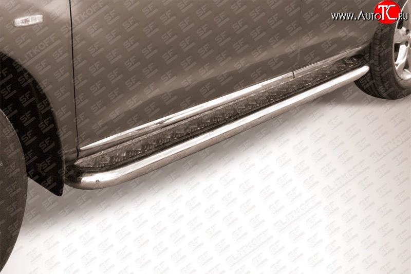 14 999 р. Широкая защита порогов из трубы диаметром 57 мм Slitkoff  Nissan Murano  2 Z51 (2010-2016)  с доставкой в г. Калуга
