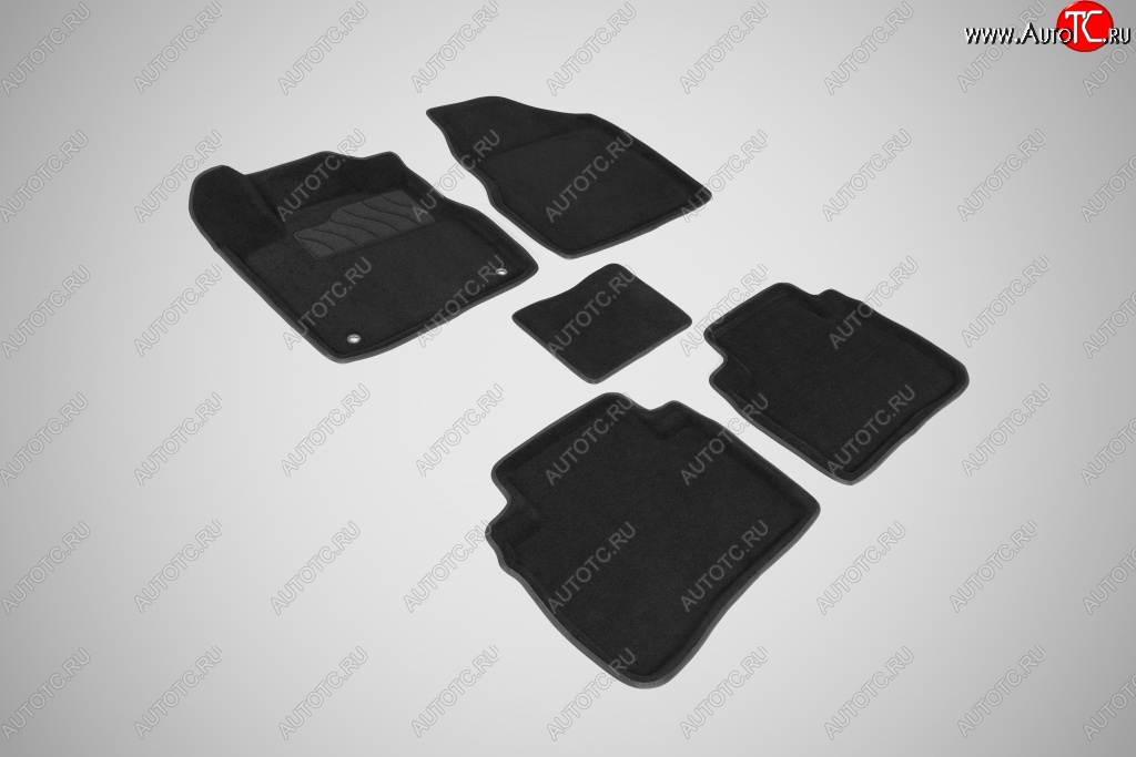 5 449 р. Ворсовые коврики в салон Seintex черные  Nissan Murano  2 Z51 (2008-2016)  с доставкой в г. Калуга